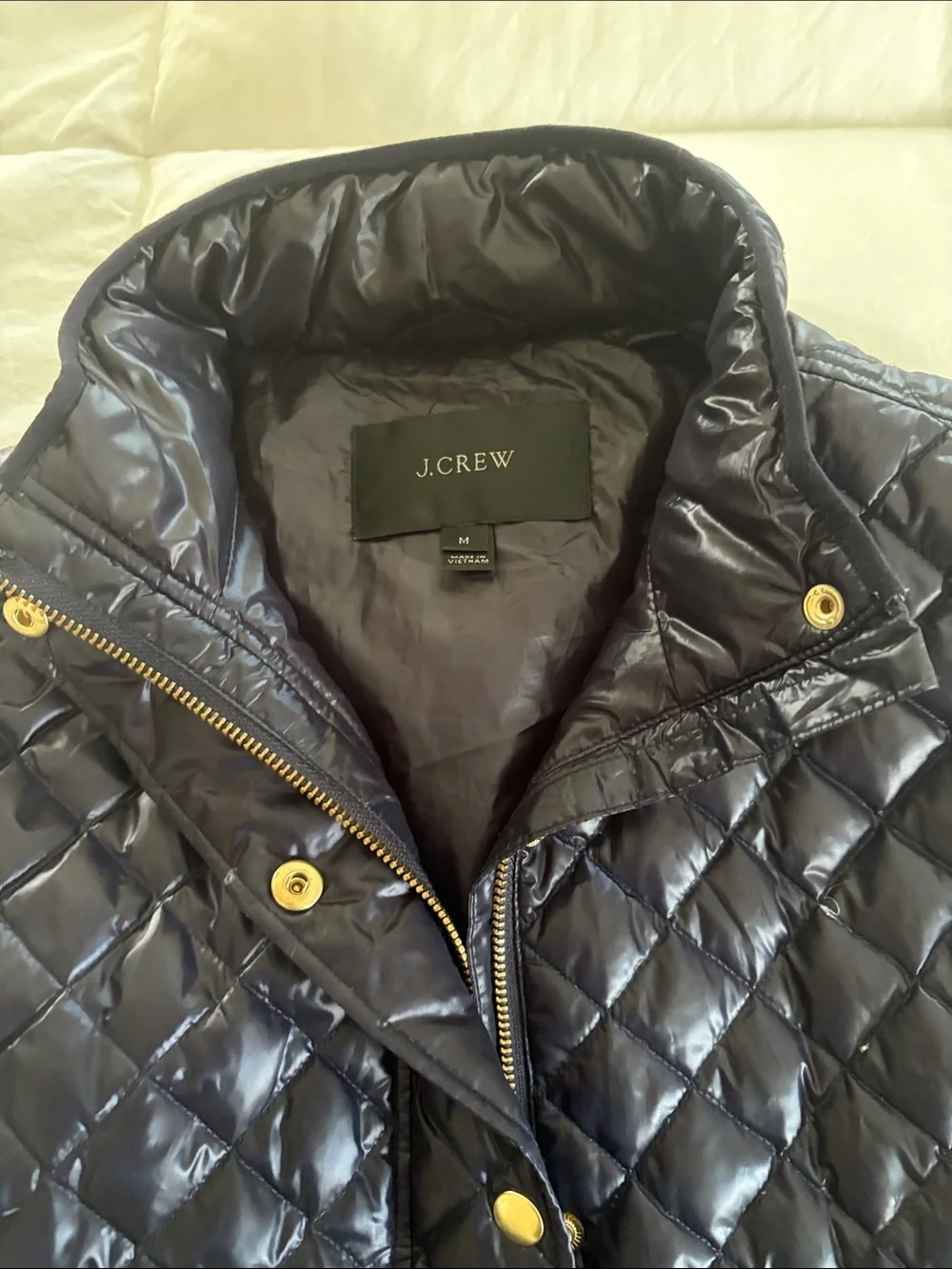 J. Crew sleeveless quilted